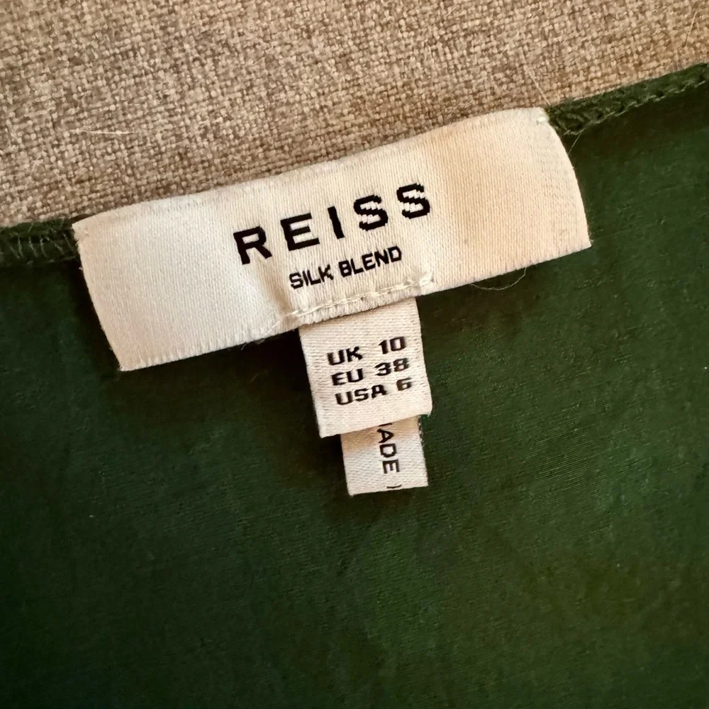 REISS AVAH SILK BLEND RACERBACK TOP - Picture 3 of 7